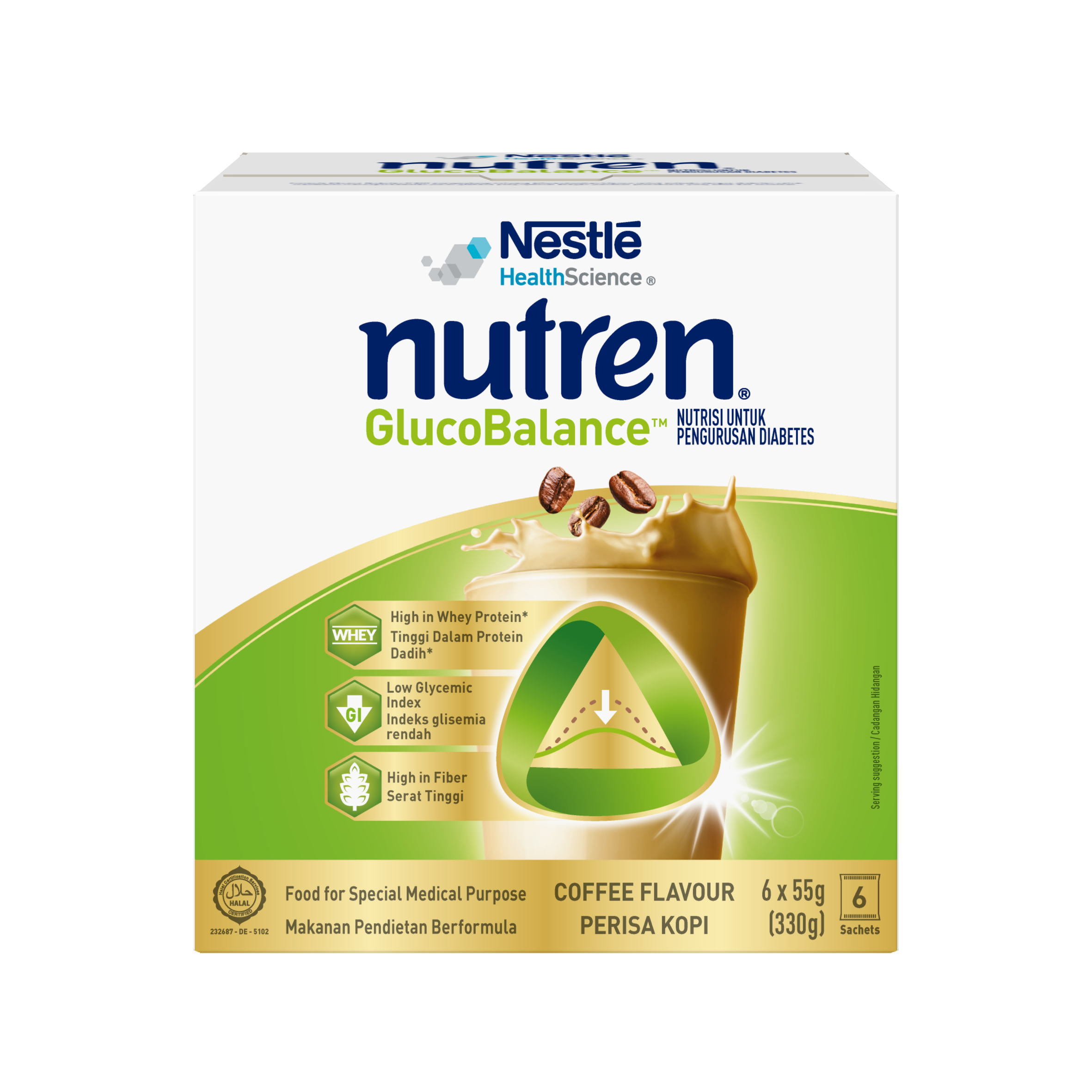 nutren gluco balance coffe pack