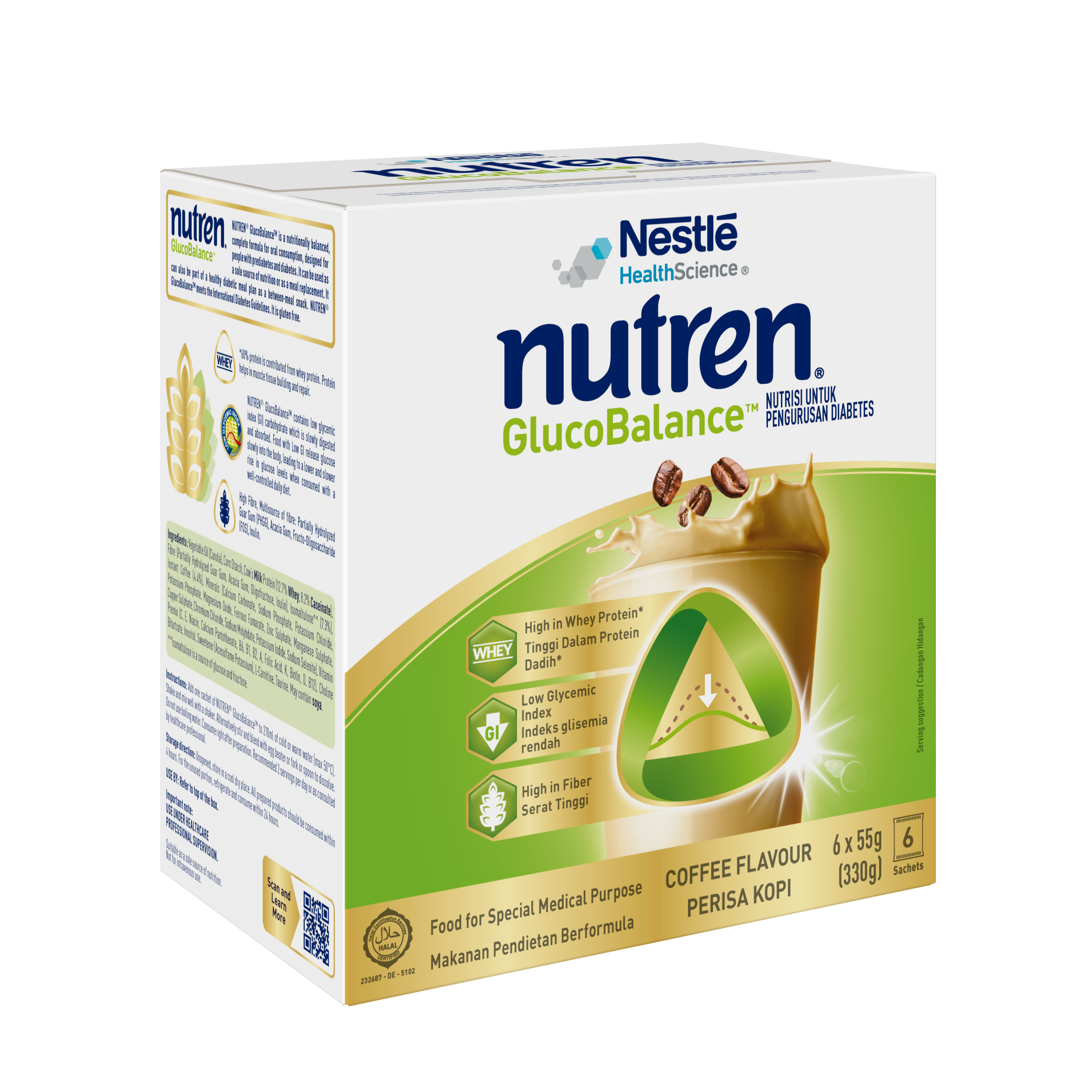 nutren gluco balance coffe pack